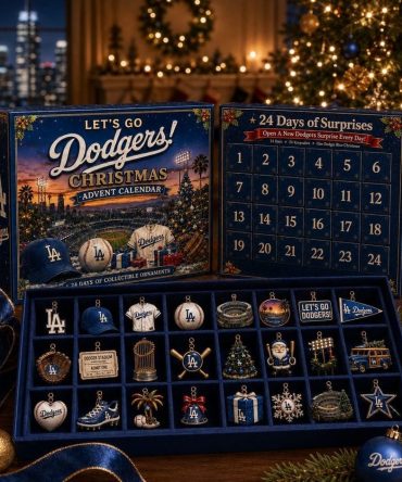 La Dodgers Baseball Christmas 2026 Advent Calendar Xmas Countdown Gift For Dad, 3D Acrylic Collectibles