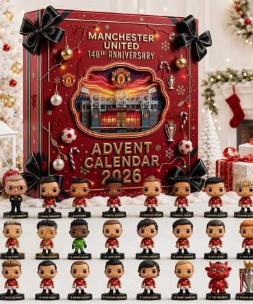 Manchester United 2026 148Th Anniversary Advent Calendar Xmas Countdown Gifts For Besties, 3D Acrylic Collectibles