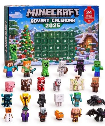 Minecraft 2026 Advent Calendar 2026 24 Day Christmas Countdown Box Minecraft Lover Gift, 3D Acrylic Collectibles