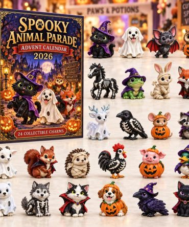 Haunted Halloween Advent Calendar 2026 Halloween Countdown Gift For Animal Lovers, 3D Acrylic Collectibles