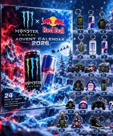 Monster Energy X Red Bull Advent Calendar 2026 24 Days Christmas Countdown Friend Gift, 3D Acrylic Collectibles