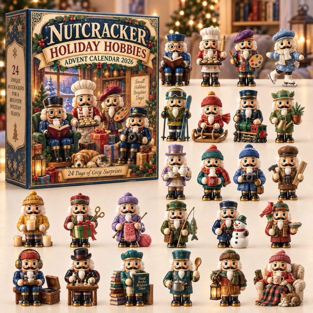 Holiday Nutcracker Advent Calendar 2026 24 Acrylic Christmas Gift For Brother, 3D Acrylic Collectibles