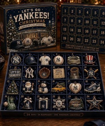 New York Yankees Baseball Christmas 2026 Advent Calendar Xmas Countdown Yankees Fans Gift, 3D Acrylic Collectibles