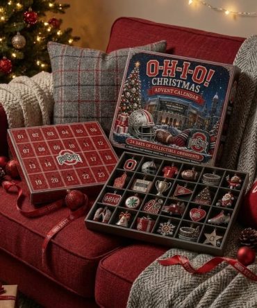 Ohio State Buckeyes Christmas 2026 Advent Calendar 24 Day Christmas Countdown Husband Gift, 3D Acrylic Collectibles
