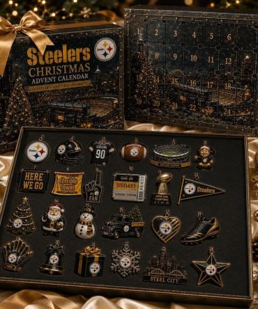 Pittsburgh Steelers Christmas 2026 Advent Calendar 24 Day Christmas Countdown Box Sport Gift, 3D Acrylic Collectibles