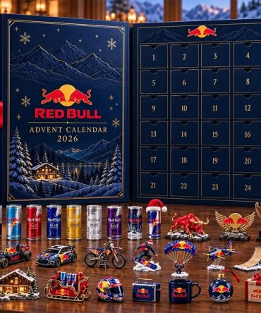 Red Bull Energy Drink Advent Calendar 2026 24 Days Holiday Countdown Christmas Gift, 3D Acrylic Collectibles