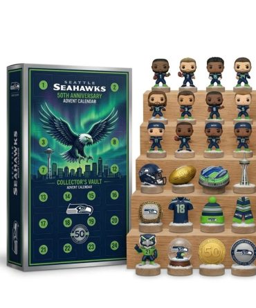 Seattle Seahawks 50Th Anniversary Advent Calendar 2026 24 Day Christmas Countdown Him Gift, 3D Acrylic Collectibles