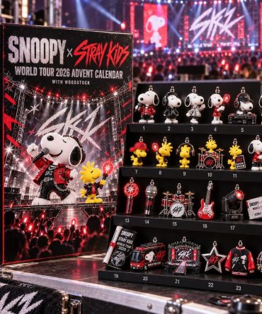 Snoopy × Stray Kids World Tour 2026 Advent Calendar 24 Day Christmas Countdown Friend Gift, 3D Acrylic Collectibles