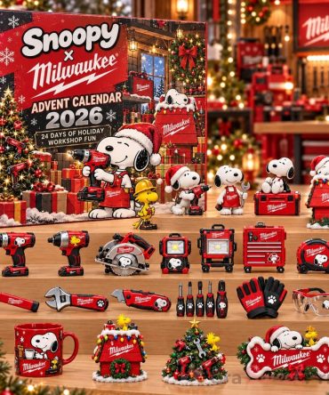 Snoopy X Milwaukee 2026 Advent Calendar 24 Day Christmas Countdown Box Gift For Dad, 3D Acrylic Collectibles