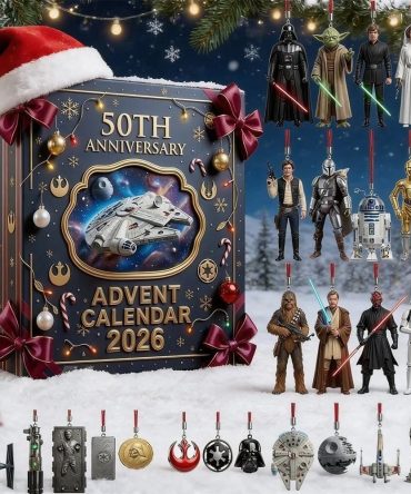 Star Wars 50Th Anniversary Holiday 2026 Advent Calendar Christmas Eve Countdown Fans Gift, 3D Acrylic Collectibles