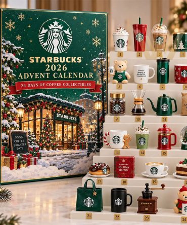 Starbucks 2026 Advent Calendar 24 Days Christmas Countdown Gift For Wife, 3D Acrylic Collectibles