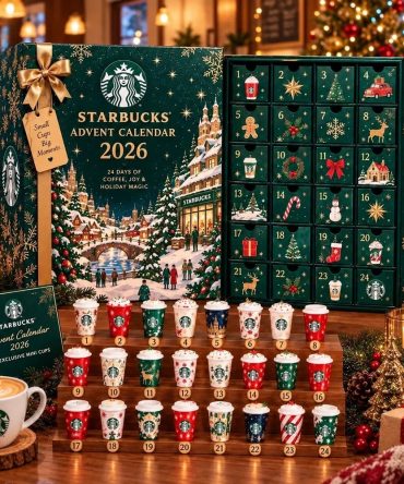 Starbucks 2026 Advent Calendar 24 Days Christmas Countdown Xmas Gifts Ideas, 3D Acrylic Collectibles