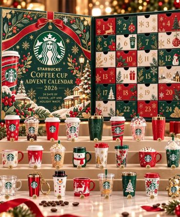 Starbucks Coffee Cup Christmas Advent Calendar 2026 Christmas Eve Countdown Friend Gift, 3D Acrylic Collectibles