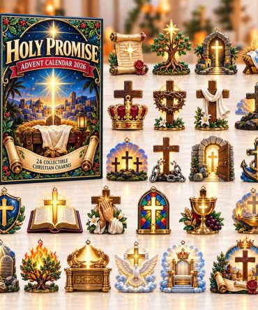 Holy Promise Advent Calendar 2026 24 Ornaments Christmas Gift For Christian, 3D Acrylic Collectibles