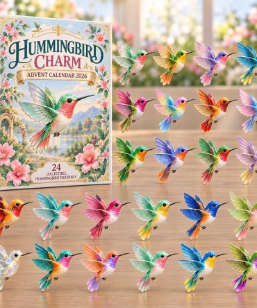 Hummingbird Charm Advent Calendar 2026 24 Collectible Christmas Gift For Bird Lovers, 3D Acrylic Collectibles
