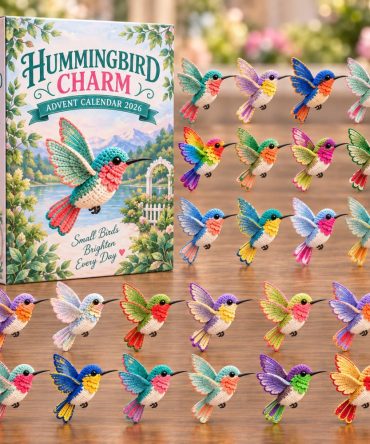 Hummingbird Charm Advent Calendar 2026 24 Ornaments Christmas Gift For Mom, 3D Acrylic Collectibles