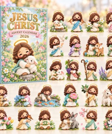 Jesus Christ Advent Calendar 2026 24 Acrylic Christmas Gift For Christian, 3D Acrylic Collectibles