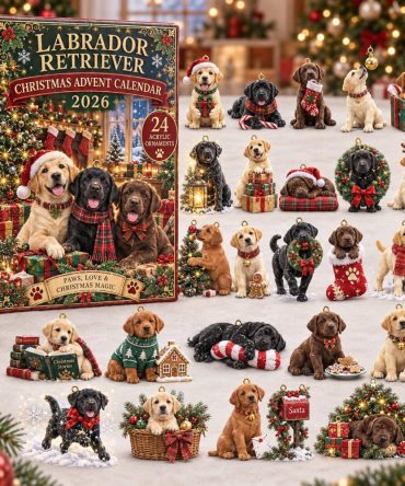 Labrador Retriever Advent Calendar 2026 24 24 Ornaments Christmas Gift For Dog Lovers, 3D Acrylic Collectibles