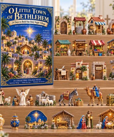 Little Town Of Bethlehem Advent Calendar 2026 24 Acrylic Christmas Gift For Christian, 3D Acrylic Collectibles