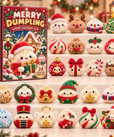 Merry Dumpling Advent Calendar 2026 24 Collectible Christmas Gift For Mom, 3D Acrylic Collectibles