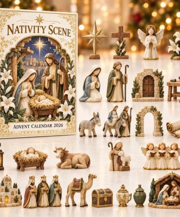 Nativity Scene Advent Calendar 2026 24 Acrylic Christmas Gift For Christian, 3D Acrylic Collectibles