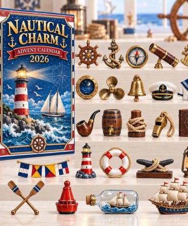 Nautical Charm Advent Calendar 2026 Countdown Christmas Gift For Dad, 3D Acrylic Collectibles