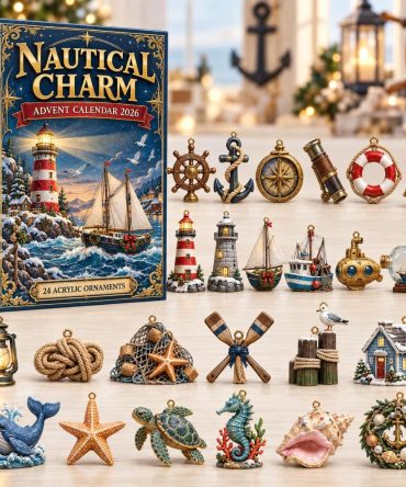 Nautical Charm Advent Calendar 2026 Acrylic Christmas Gift For Brother, 3D Acrylic Collectibles