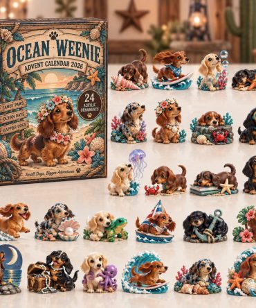 Ocean Weenie Advent Calendar 2026 Christmas Gift For Pet Lovers, 3D Acrylic Collectibles