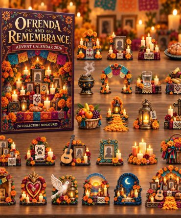 Ofrenda Memory Advent Calendar 2026 24 Acrylic Halloween Gift For Mom, 3D Acrylic Collectibles