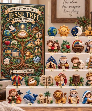 Creation To Christ Jesse Tree Advent Calendar 2026 Christmas Gifts For Christians, 3D Acrylic Collectibles