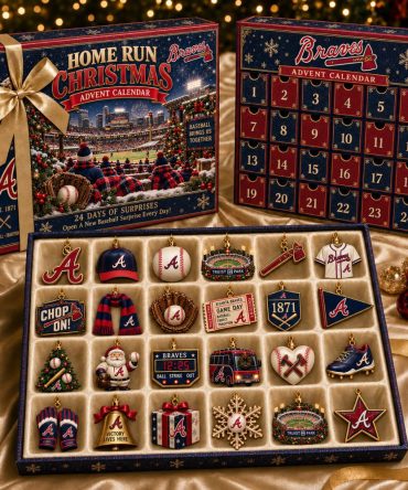 Atlanta Braves Merch Chop On Christmas Advent Calendar Atlanta Baseball Fan Gift, 3D Acrylic Collectibles