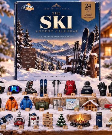 The Ski Skiing And Winter Sports Advent Calendar 2026 24 Days Christmas Countdown Gift, 3D Acrylic Collectibles