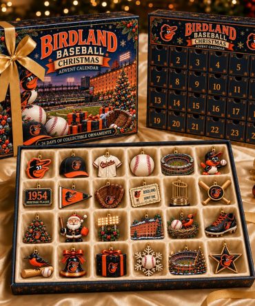 Baltimore Orioles Merch Birdland Baseball Christmas Advent Calendar Orioles Baseball Gift, 3D Acrylic Collectibles