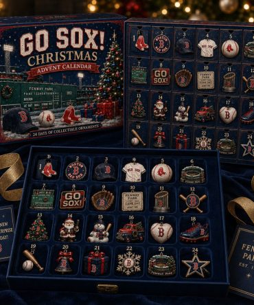Boston Red Sox Merch Go Sox Christmas Advent Calendar Boston Baseball Decor Gift Guide, 3D Acrylic Collectibles