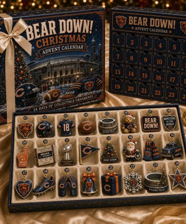 Chicago Bears Merch Bear Down Christmas Advent Calendar Chicago Bears Christmas Gift, 3D Acrylic Collectibles