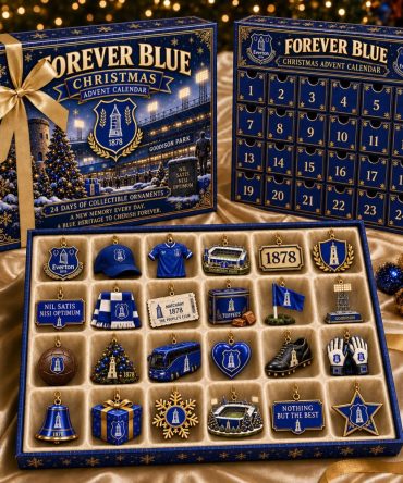 Everton Fc Merch Forever Blue Christmas Advent Calendar Everton Football Gift, 3D Acrylic Collectibles