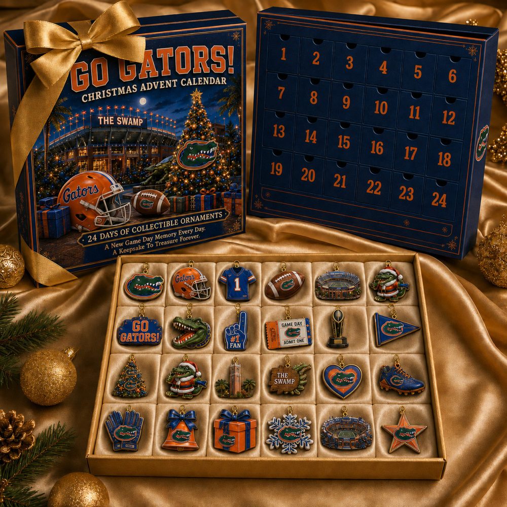 Florida Gators Merch Go Gators Christmas Advent Calendar Florida Gators Christmas Gift, 3D Acrylic Collectibles
