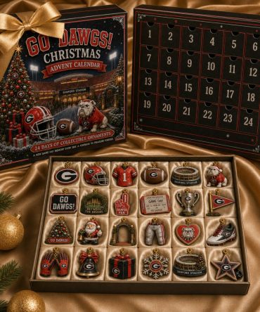 Georgia Bulldogs Merch Go Dawgs Christmas Advent Calendar Georgia Bulldogs Christmas Gift, 3D Acrylic Collectibles