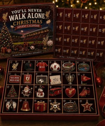 Liverpool Merch You'Ll Never Walk Alone Christmas Advent Calendar Liverpool Fan Gift, 3D Acrylic Collectibles