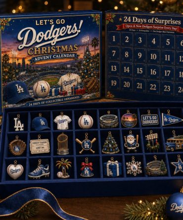 Los Angeles Dodgers Merch Let’S Go Dodgers Christmas Advent Calendar Dodgers Baseball Gift, 3D Acrylic Collectibles