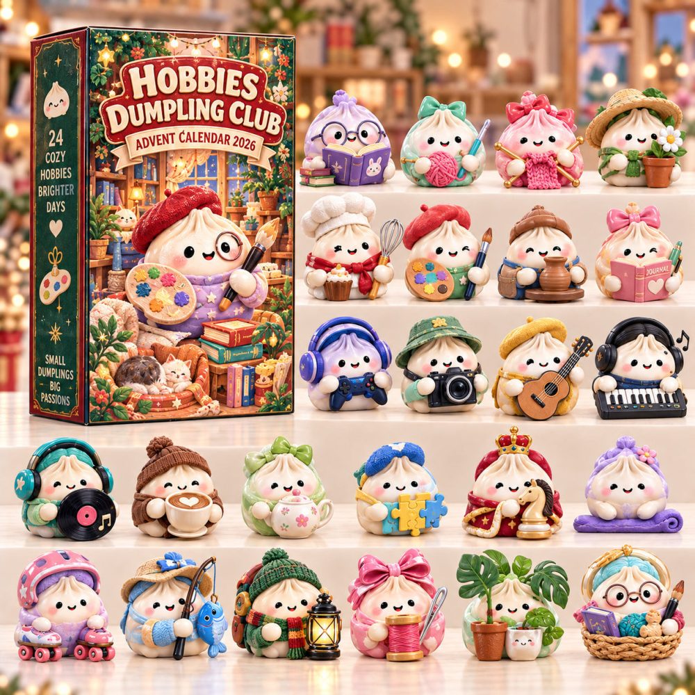 Hobbies Dumpling Club Advent Calendar 2026 Christmas Countdown Gifts For Girls, 3D Acrylic Collectibles