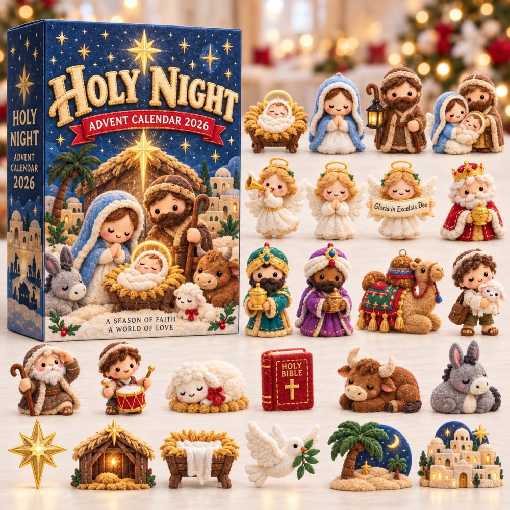 Holy Night Advent Calendar 2026 Christmas Countdown Gifts For Christians, 3D Acrylic Collectibles