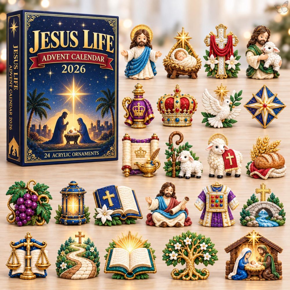 Jesus Life Advent Calendar 2026 Christmas Countdown Gifts For Christians, 3D Acrylic Collectibles