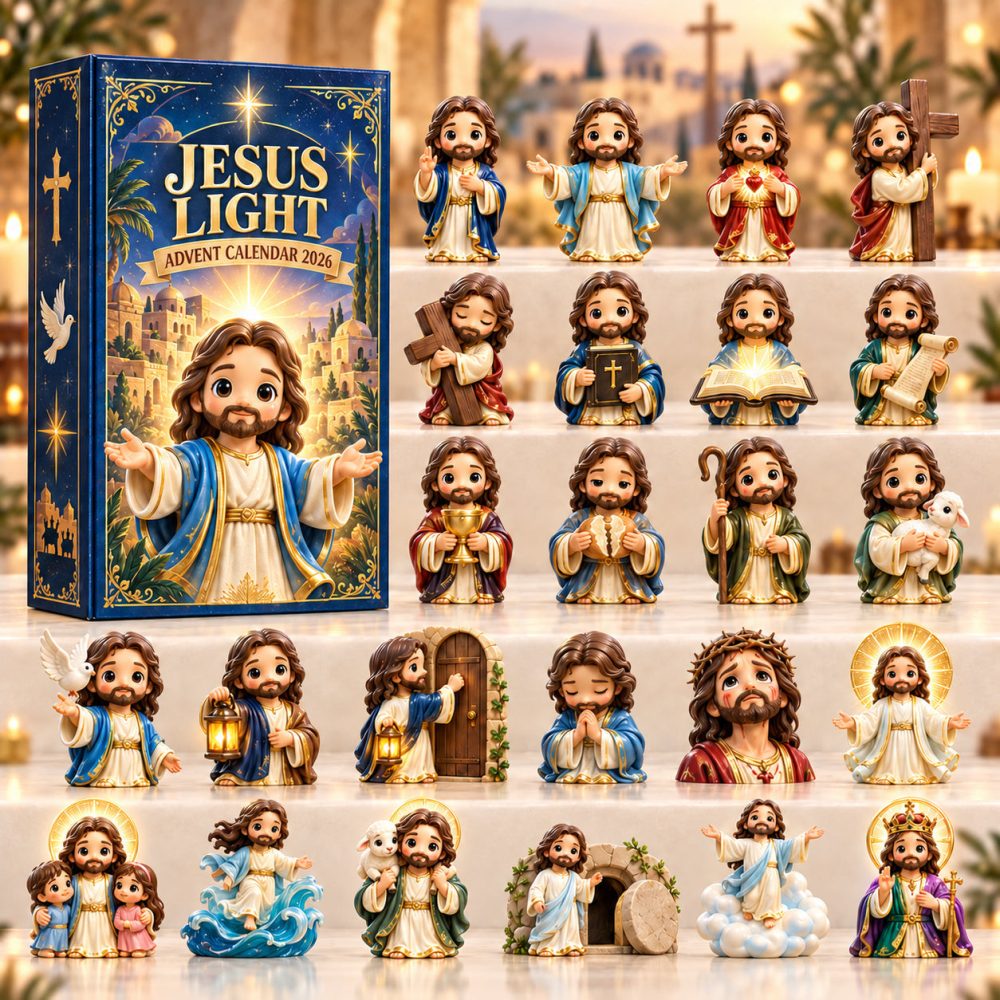 Jesus Light Advent Calendar 2026 Christmas Countdown Gifts For Christians, 3D Acrylic Collectibles
