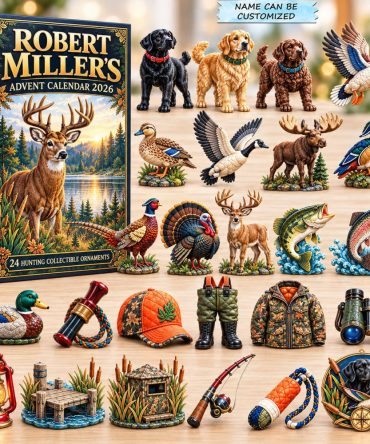 Personalized Hunting Advent Calendar 2026 Christmas Gifts For Hunters, 3D Acrylic Collectibles