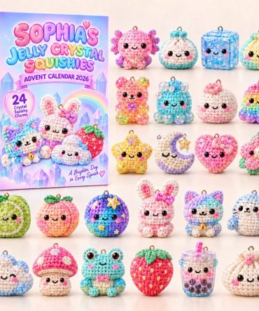 Personalized Jelly Crystal Squishies Advent Calendar 2026 Gifts For Son, 3D Acrylic Collectibles