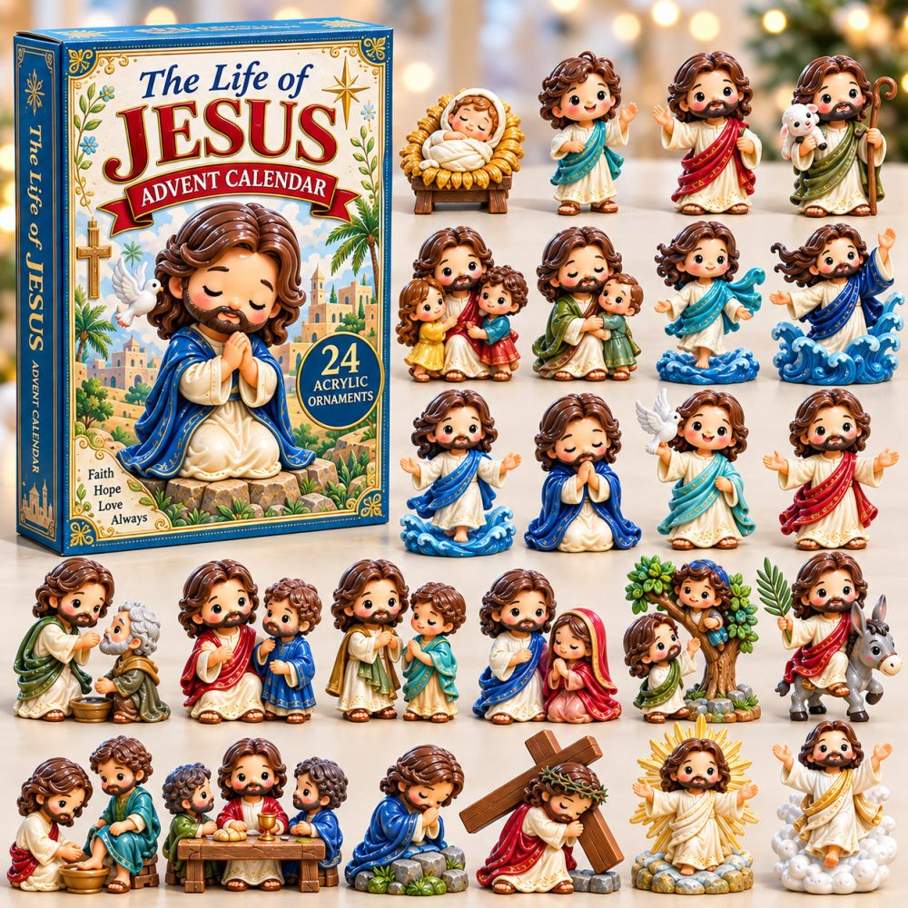 The Life Of Jesus Advent Calendar 2026 Christmas Countdown Gifts For Christians, 3D Acrylic Collectibles