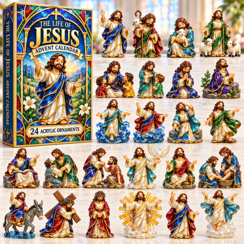 The Life Of Jesus Advent Calendar 2026 Christmas Countdown Gifts For Christians, 3D Acrylic Collectibles