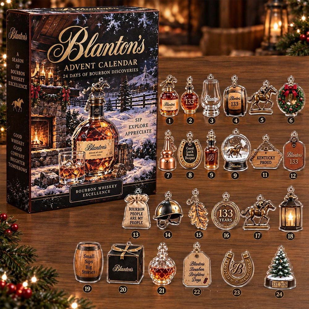 Blanton'S 133Th Anniversary 2026 Advent Calendar 24 Days Christmas Countdown Gift Ideas, 3D Acrylic Collectibles