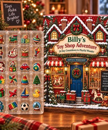 Personalized Billys Toy Shop Adventure Advent Calendar 2026 Christmas Gifts For Son, 3D Acrylic Collectibles